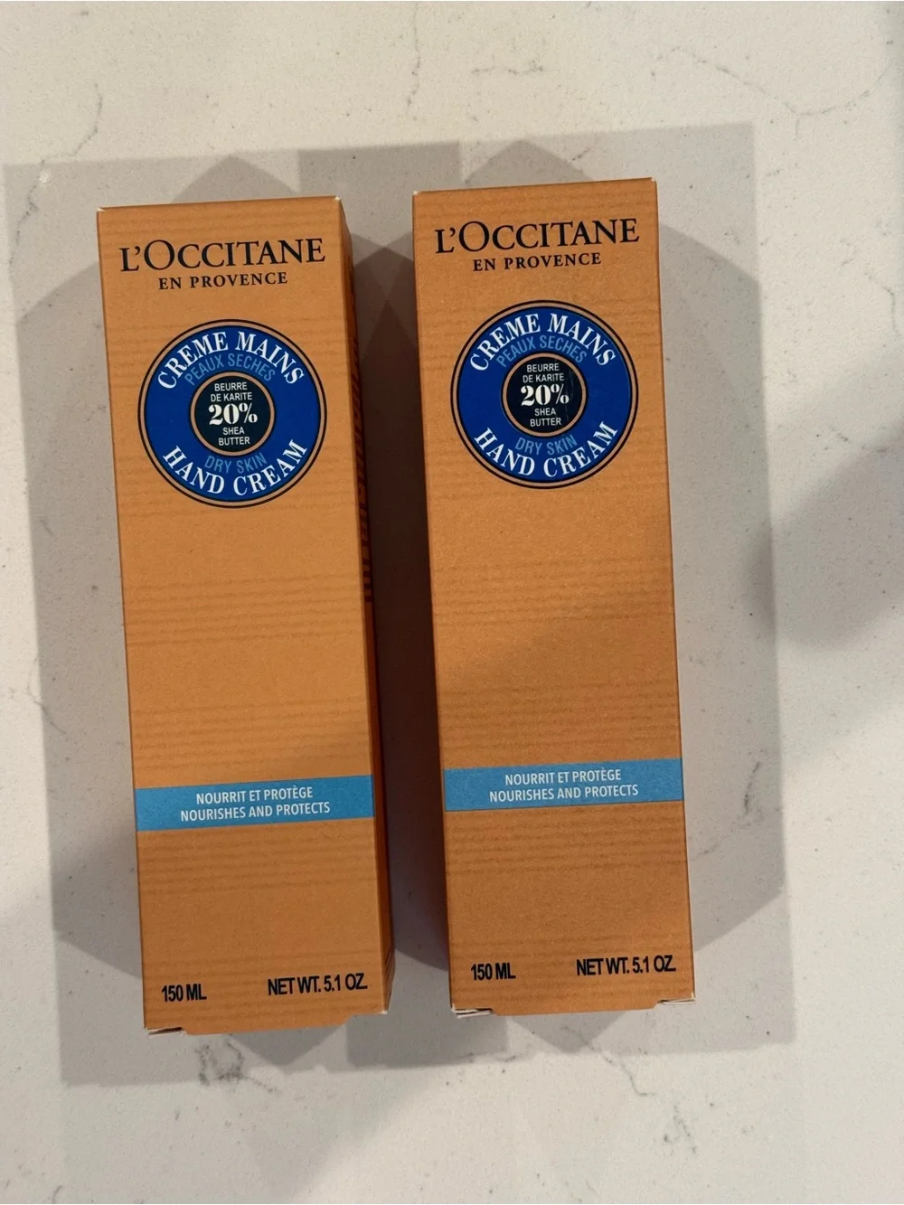 L'OCCITANE Dry Skin Hand Cream (2 tubes w/ boxes)